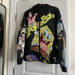 Members Only X Nickelodeon Spongebob Full Zip Puffer Jacket Size Men's Medium